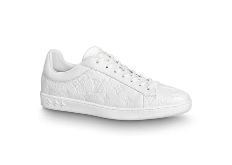 luxembourg white monogram shoes.